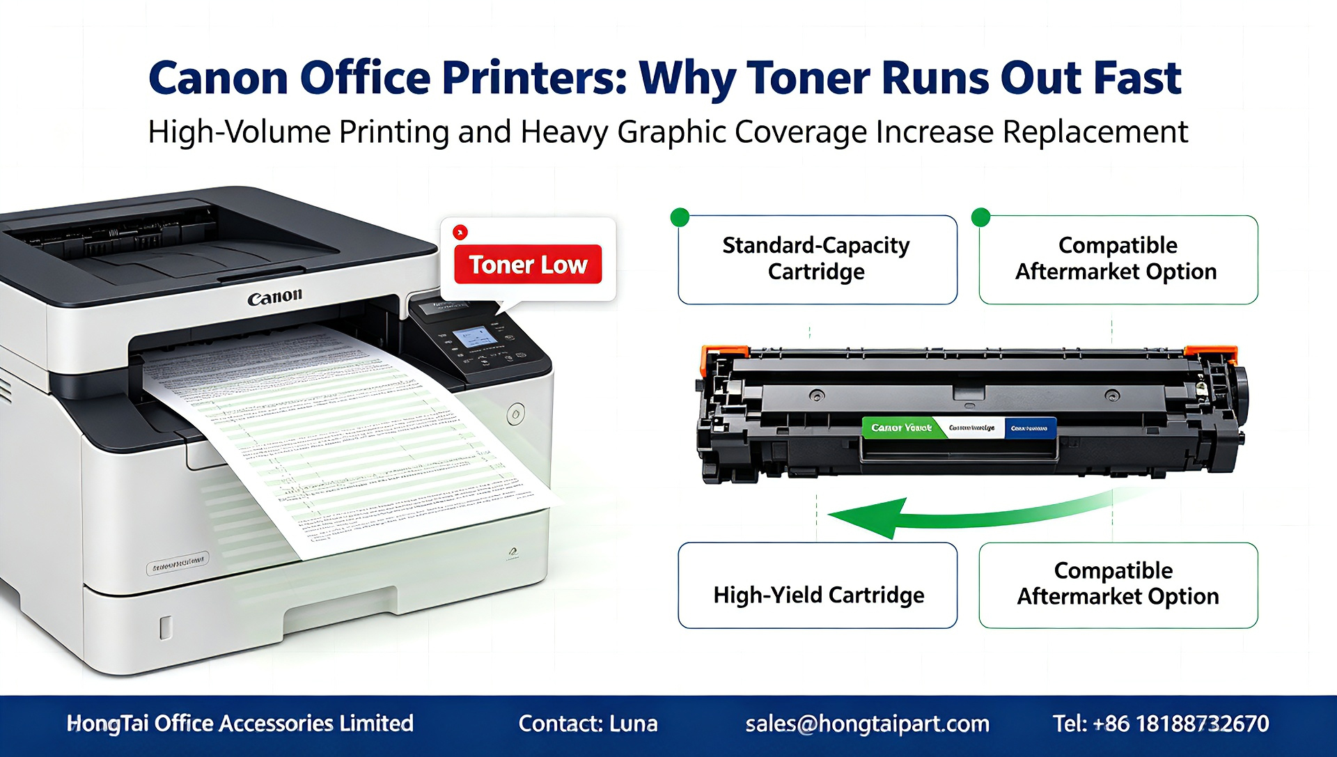 최신 회사 블로그 Frequent Toner Replacement for Canon Office Printers: Causes & Cost-Saving Solutions