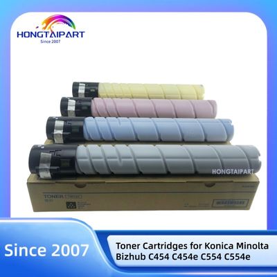 주문 Konica Minolta Bizhub C454 C454e C554 C554e BK540g C M Y 510g HONGTAIPART용 토너 카트리지 TN512 온라인 제품