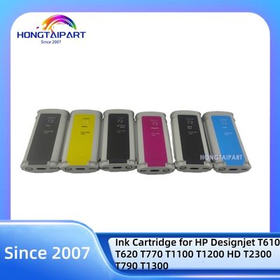 주문 130ML Ink Cartridge 72 C9403A-MK C9370A-PK C9371A-C C9372A-M C9373A-Y C9374A-G Neutral Packing for HP Designjet Printers 온라인 제품