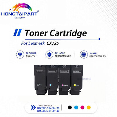 구입하다 Lexmark CX725 레이저 프린터용 호환 가능한 4색 토너 세트 84C0H10-84C0H40 온라인 제품