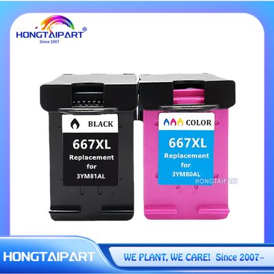 잉크 카트리지 3YM81AL 3YM80AL 667XL 667 HP 데스크젯 잉크 어드밴티지 1275 2374 2375 2376 2775 2776, 플러스 6475 6476, 데스크젯 플러스 잉크 어드밴티지 6075 프린터