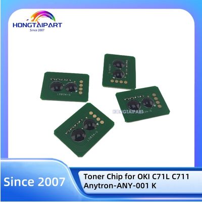 OKI C71L C711 Anytron-ANY-001 K 호환 토너 칩