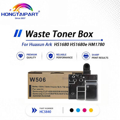 Huaxun Ark HS1680 HS1680e HM1780용 유출 없는 매끄러운 교체 폐토너 상자 HC5840
