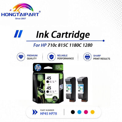 칩 검증 정품 HP45 51645A & HP78 6578D 잉크 카트리지 번짐 없음 보존 안정성 HP 710c 815C 1180C 1280 CAD 플로터 호환
